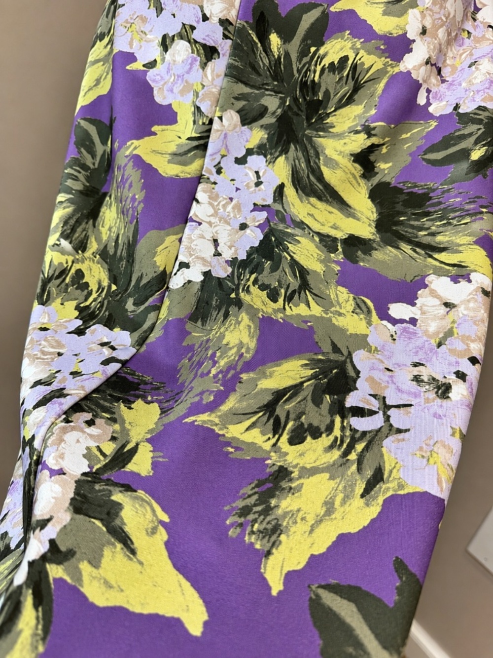 NWT WHBM Hydrangea Jardin Floral Scuba Knit Fit & Flare Dress Size 10 - Picture 6 of 9